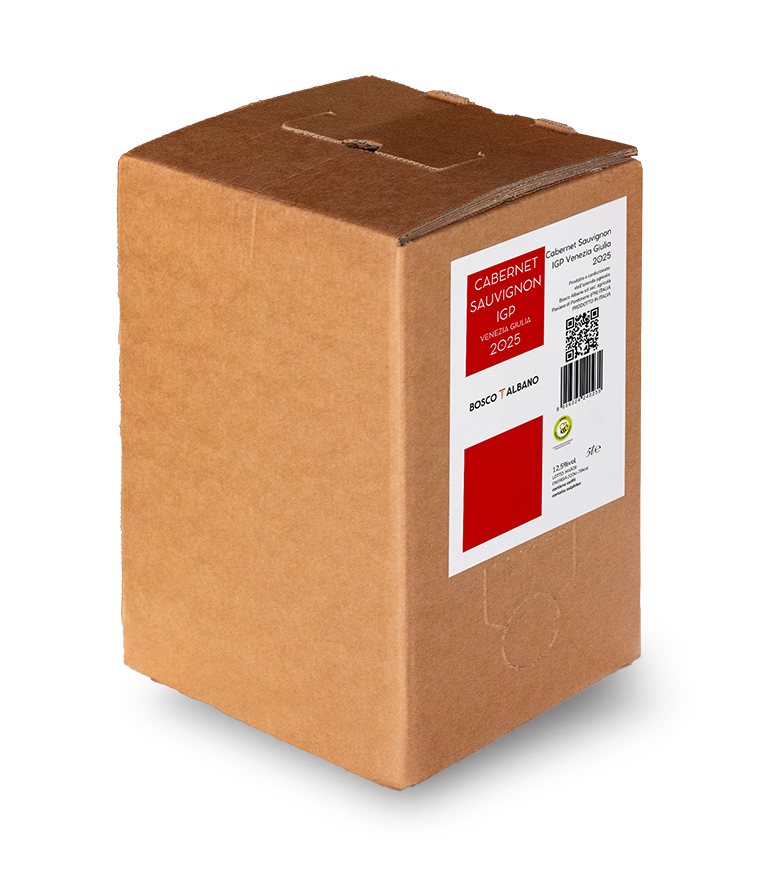 Bag in Box di Cabernet Sauvignon IGP Venezia Giulia, Bosco Albano